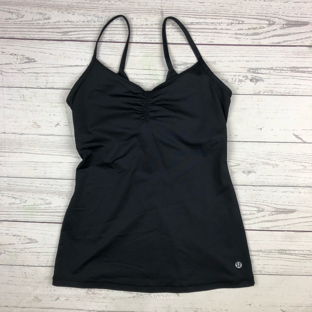 Lululemon Black Luxtreme Strappy Tank Top Size 4